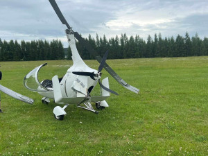 Na letišti Hory poblíž Karlových Varů havarovalo malé letadlo, pilot se lehce zranil